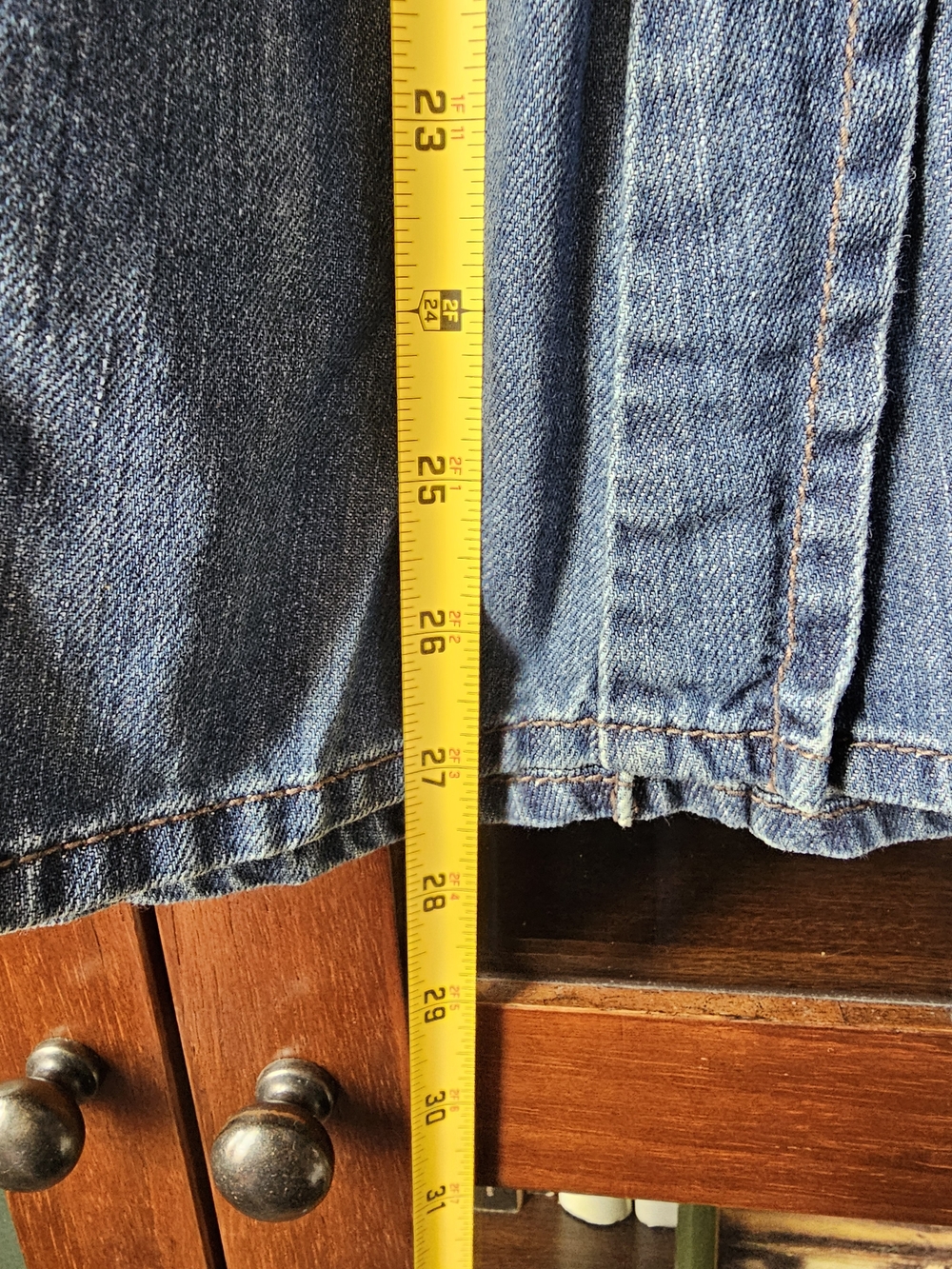Liz Claiborne | Cotton Denim Full Midi Skirt - Picture 3 of 4
